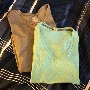 2 v-neck shirts